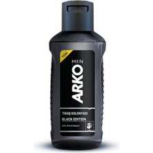 3 Adet Arko Men Tıraş Sonrası Kolonya Black 255 ml