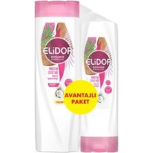 2 Adet Elidor Hindistan Cevizi Şampuan 400 ml + Saç Kremi 200 ml