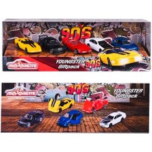 , 212052021, Youngster 90S 5 Li Araç Seti, Die-Cast (Metal), 7,5 Cm, Açılabilir Parçalar, Lisanslı, Serbest Tekerlekli
