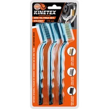 4 Adet Kinetex 3'lü Mini Tel Fırça Takımı KTX-2487