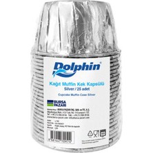 3 Adet Dolphin Kağıt Asorti Renkli Muffin Kek Kapsülü 25'li