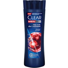 5 Adet Clear Men Kepeğe Karşı Etkili Şampuan Hızlı Stil 2'si 1 Arada Kolay Şekil Alan Saçlar 350 ml