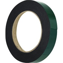 Çift Taraflı Köpük Bant Eva Montaj Bandı 18 mm x 10 Metre, Yeşil/siyah