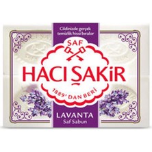 2 Adet Hacı Şakir Lavanta Beyaz Kalıp Sabun 4 x 150 G