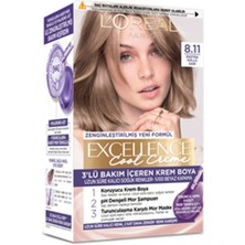 L'Oréal Paris 1 Adet L Oréal Paris Excellence Cool Creme Saç Boyası - 8.11 Ekstra Küllü Sarı