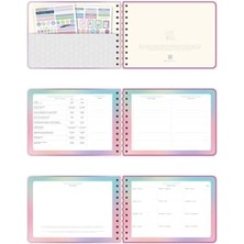 2026 Dikey Haftalık Ajanda – Yatay A5 Formda Spiralli Sert Kapak Haftalık Ajanda 21X15 cm