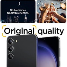Galaxy S23 Plus / S23 ile Uyumlu Kamera Lens Camı Koruyucu Kolay Kurulum Glas.tr Ez Fit Optik Pro Glitter - AGL06109