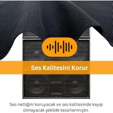 Hoparlör Kumaşı Airfile Örgülü Toz Engelleyici Kızılötesi Sinyalleri Engellemez 3D Akustik (100X150)