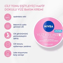 Cilt Tonu Eşitleyici Yüz Kremi 100 Ml, Eşit Cilt Tonu, 24 Saat Nemlendirici Yüz Kremi, SPF15 ile Güneş Koruyucu, Hızlı Emilir, Cilt Leke Oluşumunu Önlemeye Yardımcı, Hassas Ciltler Için