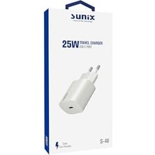 25W Usb-C Girişli Süper Hızlı Şarj Aleti Başlık S-40