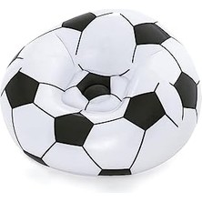 Up In & Over Beanless Futbol Topu Koltuğu, 114 x 112 x 66 Cm, Futbol Hava Koltuğu, Siyah/beyaz