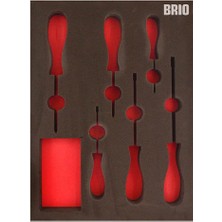 Tornavida ve Torx Allen Seti 13 Parça Sünger Yatak Boş