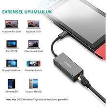 Type-C Ethernet Adaptörü, Siyah