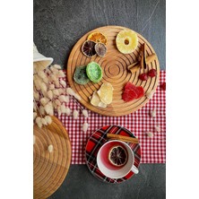 Tezyinat - Ahşap Eksen Serisi Doğal Kayın Ağacından Sunum Tahtası 1 Adet