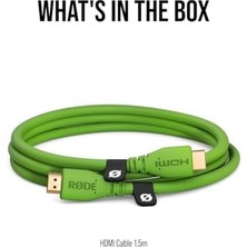 Hdmı-1.5 Premium Yüksek Hızlı HDMI Kablosu Ethernetli (1.5m/5ft, Yeşil)