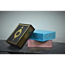 Mavi Lüks Yaldız Baskılı Hediye Kutusu "26 cm x 22 cm x 7.5 Cm" 8691441511684599