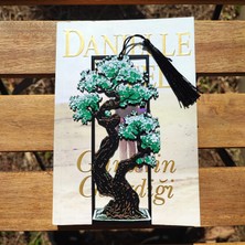 Tia Craft Bonsai Ağacı Motifli 3D Kitap Ayracı Yeşil Püsküllü Dekoratif Hediyelik