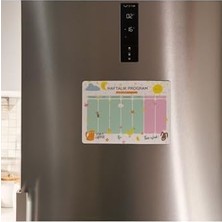 Renkli Magnet Haftalık Görev Planlayıcı 29,7X21 cm