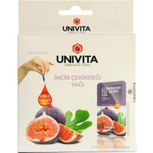 UNIVITA%100 Doğal Katkısız Incir Çekirdeği Yağı - Common Fig Seed Oil 3 ml x 6 Adet