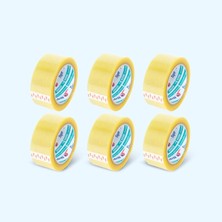 Şeffaf Koli Bandı - 45MM*100MT - 38 Mikron - Akrilik (6 Adet)