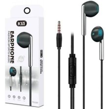 Heartz K103 3.5mm Girişli Metal Nikelajlı Yüksek Ses Sporcu Kulak Içi Kulaklık Siyah