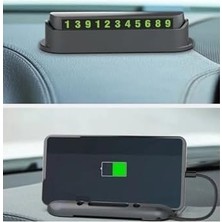 (936) Araç Içi Parktel Telefon Numarası Telefon Tutucu ve Numaratör ile Uyumlu