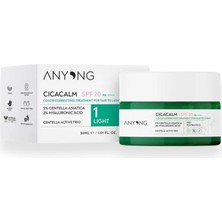 Anyong Cica Tiger Grass Ton Eşitleyici ve Kızarıklık Karşıtı Krem Light 20 Spf 30 ml Açık Cilt Tonları