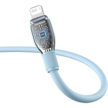 Pudding Hızlı Şarj Özellikli Lightning Kablo 2.4A, 1.2 Metre, Mavi