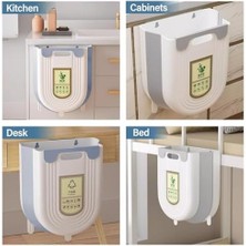 Katlanabilir Körüklü Mutfak Dolap Içi Çöp Kovası – 20KG Taşıma Kapasiteli, Kompakt ve Dayanıklı Atık Kutusu, Kolay Montajlı Plastik Çöp Kovası, Pratik ve Hijyenik Kullanım, 13X22X25 cm