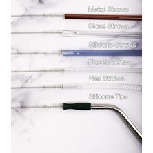 Çelik Pipet Temizleme Fırçası 3 Adet Birden