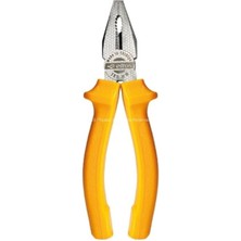 Dövme Çelik, 180 MM, Turuncu Saplı, Lüks, Kombine, Dayanıklı, Ergonomik Tutma Yüzeyli, Premium Kalite, El Aleti