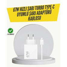 Marsilyan 67W Turbo Hızlı Şarj Adaptörü ve Type-C Kablo Güvenli Şarj Teknolojisi