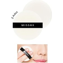MISSHA Makyaj Süngeri (Yuvarlak) Compressed Flocking Puff 2 Adet  Aknejenik Ciltler İçin