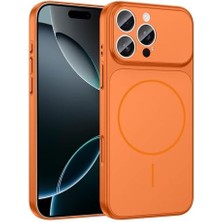 16 Pro Max ile Uyumlu Kılıf Turuncu Sorm Kablosuz Şarj Özellikli Kapak (16 Pro Max ile Uyumlu, Turuncu)