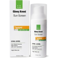 Güneş Kremi Yağlı Cilyler Için +50 Spf Pa++++ Yüksek Koruma