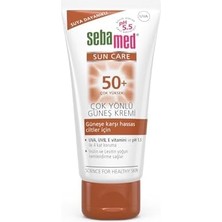 Sun Care Spf 50+ Uva/uvb Filtresi ve E Vitamini Üçlü Yüksek Koruma Çok Yönlü Güneş Kremi 50 ml