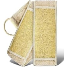 Doğal Kabak Lifi Sırt Kesesi –çift Taraflı Peeling Lifi, 70X11 Cm, Uzun Kulplu, Selülit Karşıtı, Rovin Kumaşlı, Cilt Temizleyici Yenileyici Canlandırıcı Etki, Hücre Yenileme,exfoliating Kese