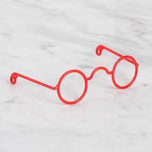 Epilons Plastik Amigurumi Gözlük Kırmızı