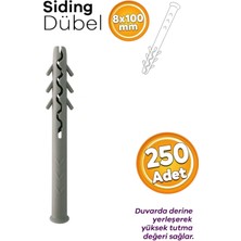 Made Tuğla Beton Siding Dübeli 8X100 mm Gri (250 Adet)