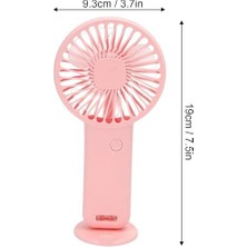 Mini Fan,telefon Tutucu,portatif El Vantilatörü Pembe 9,3X19CM