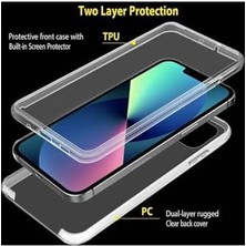 13C Kılıf 360 Şeffaf Ön Arka Korumalı Şeffaf Silikon ile Uyumlu