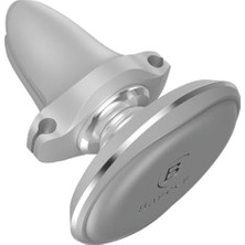 Magnetic Air Vent Oversaes Mıknatıslı ve Kablo Tutuculu Araç Içi Telefon Tutucu-Frost Gri