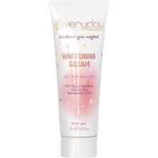 Everyday Beauty Whitening Cream Beyazlatıcı Etkili, Nemlendirici, Leke Karşıtı Cilt ve Vücut Bakım Kremi 100ML (Arbutin  ) Aydınlatıcı Etki, Tüm Ciltler Için