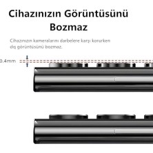 Görüntü Kalitesi Bozmayan Kamera Lens Koruyucu Safir (Siyah, Galaxy S25 Fe)