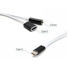 Type C To 3.5mm Kulaklık Şarj Çevirici Dönüştürücü Adaptör