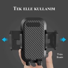Htt-12 Otomatik Klipsli Vantuzlu Araba Telefon Tutacağı, Siyah