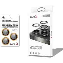 17 Pro Için Cl-12 Premium Safir Parmak Izi Bırakmayan Anti-Reflective Kamera Lens Koruyucu (Turuncu)