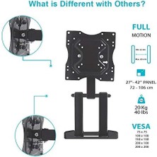 Botech BP2742 BP-2742 Tv Hareketli Askı Aparatı, Siyah