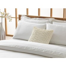 Modello Pamuk Nakışlı Size Nevresım Takımı 240X260 cm Beyaz
