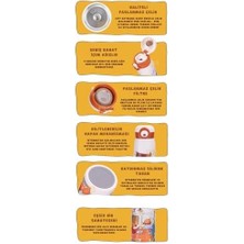 500ML Sevimli Hayvanlar Desenli Rahat Içim Kilitli Kapak Paslanmaz Çelik Termos